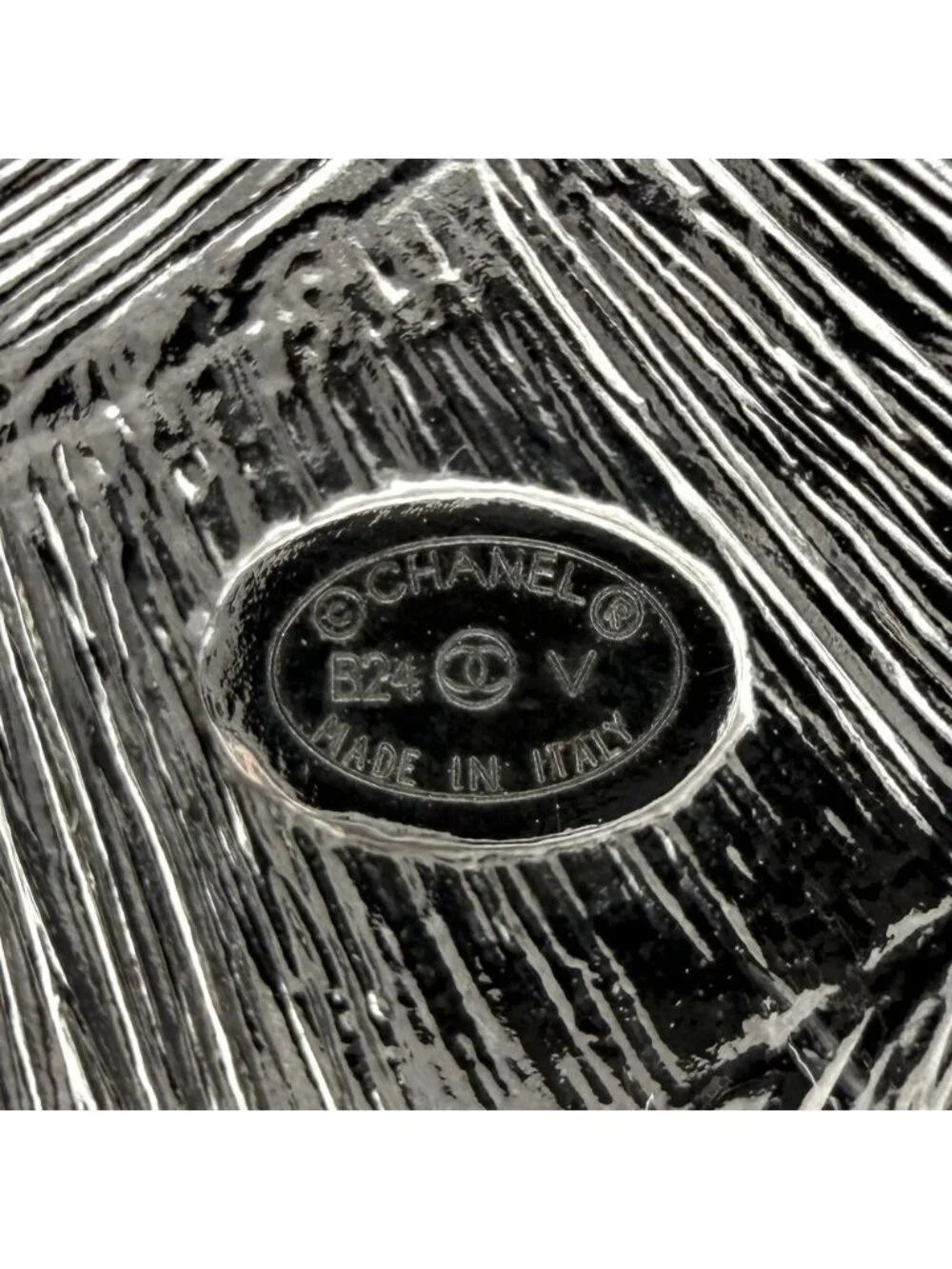 CHANEL name brooch